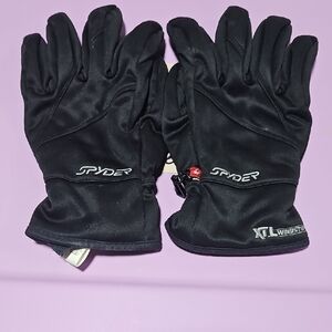 Spyder Black Windstopper Gloves